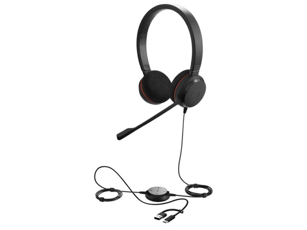 Jabra Evolve 20 SE Stereo UC-Certified USB-C/USB-A Headset
