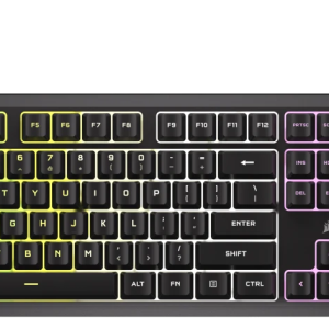 Corsair K55 CORE RGB Black Wired Gaming Keyboard, Rubber Dome SW