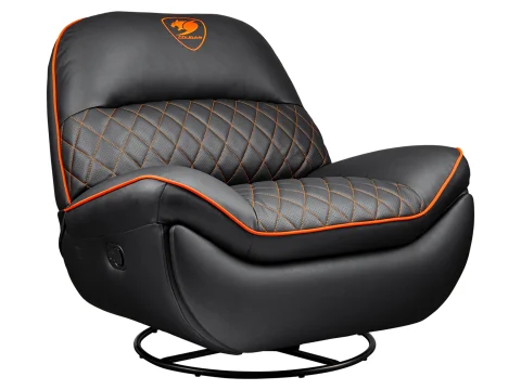 Cougar Overlord PVC Leatherette Gaming Sofa - Black