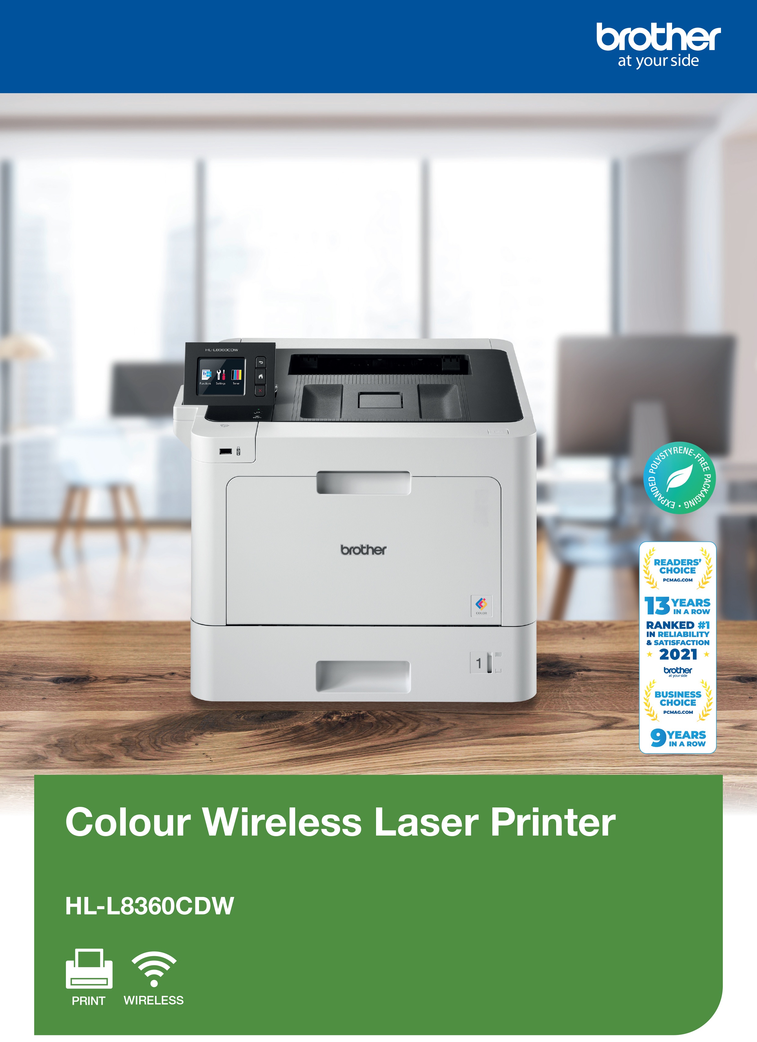 Brother HL-L8360CDW Colour Wireless Laser Printer product details