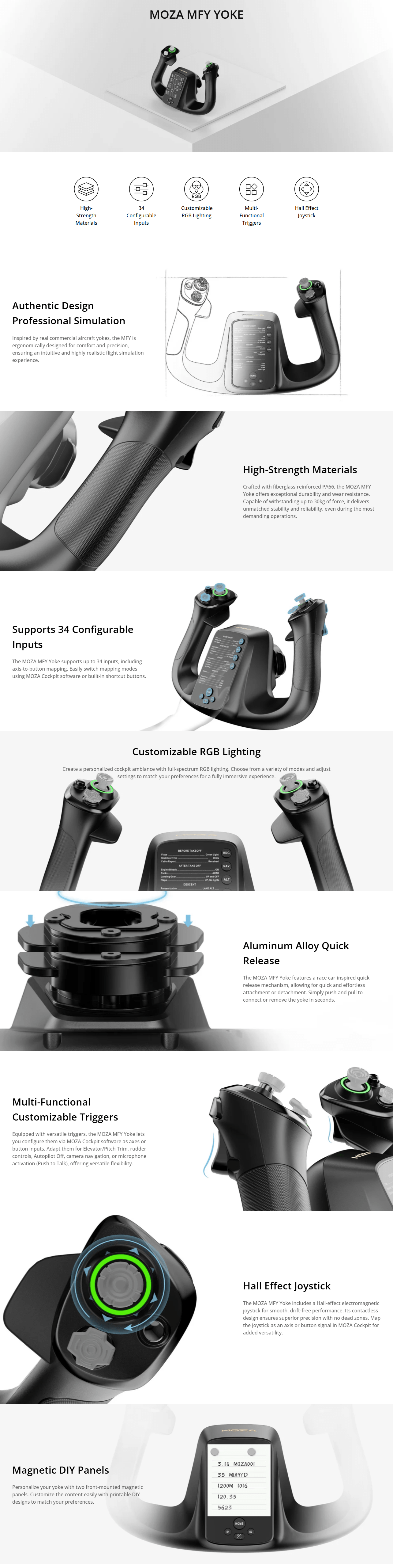 Moza MFY Yoke product details