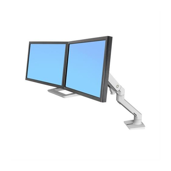 Ergotron HX DESK DUAL MONITOR ARM WHITE