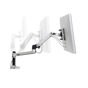 Ergotron LX Desk Mount LCD Display Arm Polished Aluminium