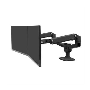 Ergotron LX Dual Side-by-Side Arm Matte Black