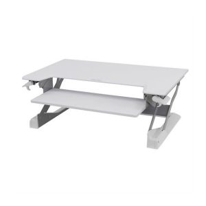 Ergotron WORKFIT TL BRIGHT WHITE SIT STAND DESKTOP WORKSTATION HEIGHT ADJUSTABLE