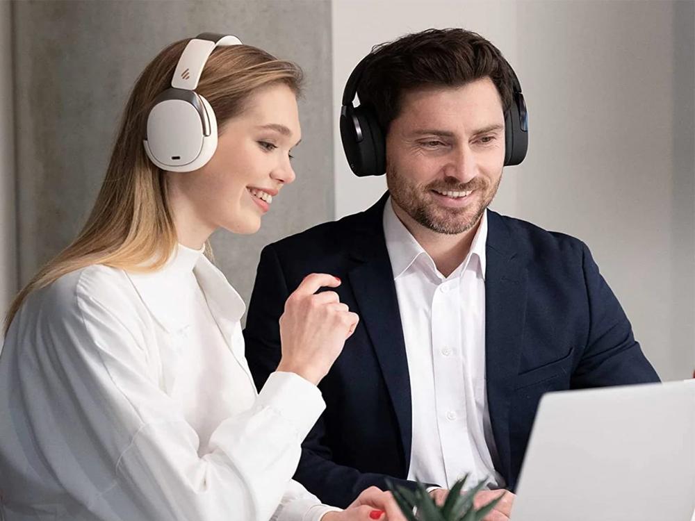 Edifier WH950NB Wireless Noise Cancellation Over-Ear Headphones - White