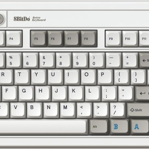 8BitDo Retro M Edition Wireless Mechanical Keyboard, Kailh Box White V2 Switch