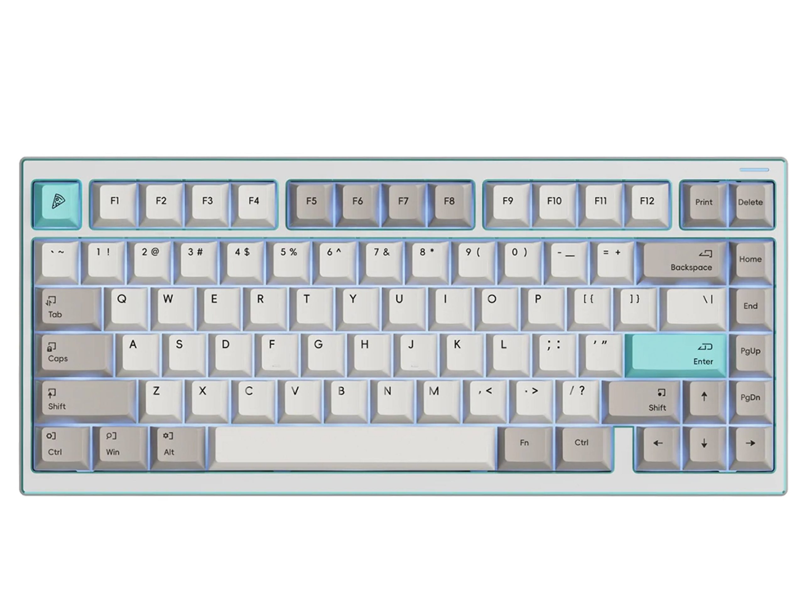 ATK Edge 75 8K Wired Magnetic HE TTC RGB Magneto Switch Gaming Keyboard - Skyline White