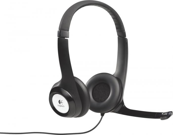 Logitech H390 USB Computer Headset, Black