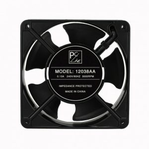 PCLINE AC Axial Fan 120mm x 38mm 240V with Finger Guard