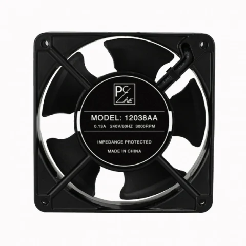 PCLINE AC Axial Fan 120mm x 38mm 240V with Finger Guard
