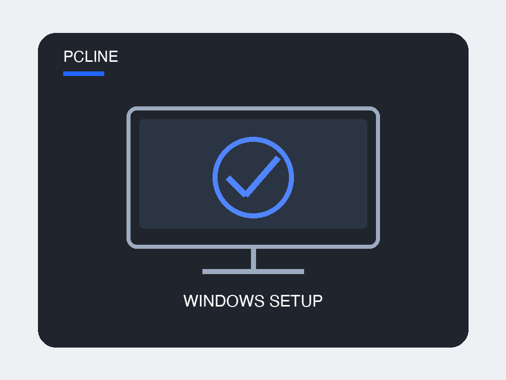 PCLINE Windows Installation & Driver Setup service illustration