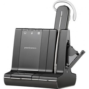 Plantronics Savi W745-M 3-in-1 (PC/Deskphone/Mobile), Unlimited Talk Time, Convertible, DECT, UC, Microsoft® Lync Headset