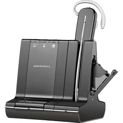 Plantronics Savi W745-M 3-in-1 (PC/Deskphone/Mobile), Unlimited Talk Time, Convertible, DECT, UC, Microsoft® Lync Headset